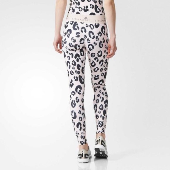 Adidas by Stella McCartney Pants - Adidas x Stella McCartney Leopard Print Leggings L